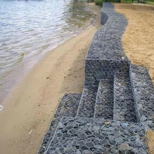 ตาข่ายกรงหินหกเหลี่ยมชุบสังกะสีทนทานต่อการกัดกร่อนและป้องกันน้ำท่วม - Product Image 1