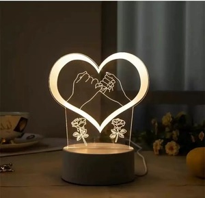 2025 creativo moderno 3D acrílico pesadilla niñas Navidad atmósfera luz USB enchufe alimentación para la decoración del dormitorio de los niños - Product Image 4