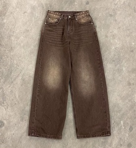<span class=keywords><strong>Boyfriend</strong></span> produttore di alta qualità Custom Wide Leg Acid Wash Bootcut Vintage svasato svasato Denim pantalone <span class=keywords><strong>Jeans</strong></span> per <span class=keywords><strong>uomo</strong></span> - Product Image 3