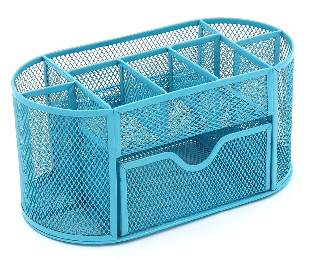 Офисная поставка, Лидер продаж, сетчатый металлический Настольный органайзер, держатель для офисных канцелярских принадлежностей