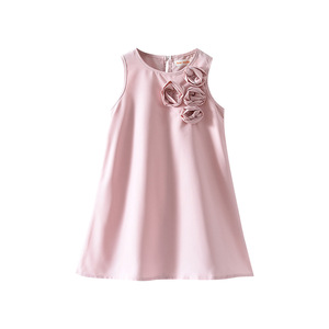 Vestido de Moda con Flores 3D para Niñas, Estilo <span class=keywords><strong>Pasarela</strong></span>, Ropa Infantil de <span class=keywords><strong>Boutique</strong></span> para Niñas - Product Image 5