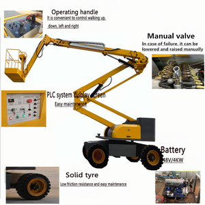 Plataforma Elevadora Hidráulica Móvil de Brazo Articulado, Elevador Industrial Autopropulsado Telescópico - Product Image 4