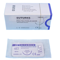 Suture chirurgicale Vicryl 3-0, jetable, résorbable, en forme de demi-cercle, 26 mm, 75 cm