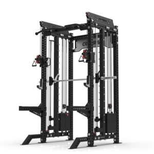 <span class=keywords><strong>CROSSMAX</strong></span>  Système de musculation tout-en-un pour la maison et l'usage commercial : Crossover à câble 2:1 + Smith Machine avant - Product Image 1