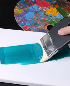 LISI Pinceaux plats pour artistes pour peinture acrylique à l'huile 25mm/50mm/75mm Pinceaux <span class=keywords><strong>de</strong></span> peinture en nylon pour peintres - Product Image 4