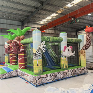Castillo Inflable Comercial Estilo Zoológico para Eventos, Material de PVC, Personalizable, Fácil de Instalar, para Eventos y Fiestas en Interiores y Exteriores - Product Image 2