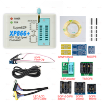 Programmateur USB SPI XP866 - Ensemble complet + 15 adaptateurs Sop8/16 - Prise en charge de 24 25 93 95 EEPROM Flash Bios Minipro