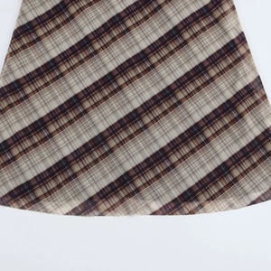 Vestidos de Moda para Mujer, Elegantes y Largos, de Tela a Cuadros con Mangas Largas de Seda - Product Image 4