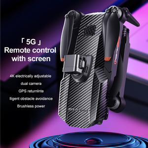 K919 tối đa tránh chướng ngại vật GPS trở lại 4k ESC máy ảnh kép FPV không chổi than Ba Trục Gimbal Quadcopter 4.5 "Màn hình điều khiển từ xa - Product Image 3