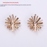 Clip décoratif pour chaussures SF Snowflake Rhinestone, boucle pour chaussures femme, accessoires pour chaussures, ornement floral, 2,5-3,5 cm, couleur personnalisée