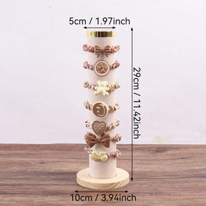 Support de rangement vertical pour affichage de bijoux tête <span class=keywords><strong>corde</strong></span> cheveux chouchou cylindrique Bracelet <span class=keywords><strong>anneau</strong></span> compteur support accessoires accessoire - Product Image 6