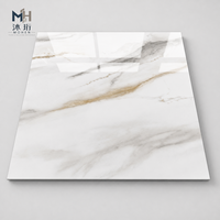 Carreaux de sol en porcelaine de haute qualité 600x600mm (24x24 pouces) entièrement émaillés, aspect marbre brillant, carreaux muraux en céramique prêts à être expédiés