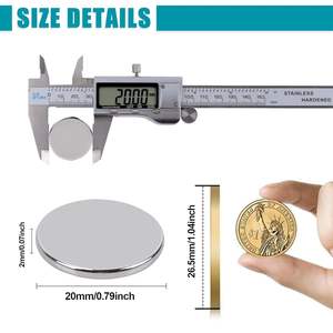 15 מ "מ x 2 מ" מ neodymium ניאו מגנט עגול בצורת מגנט בלוק טבעת סיבוב דיסק ndfeb n52 neodymum dia 15 מ "מ - Product Image 6