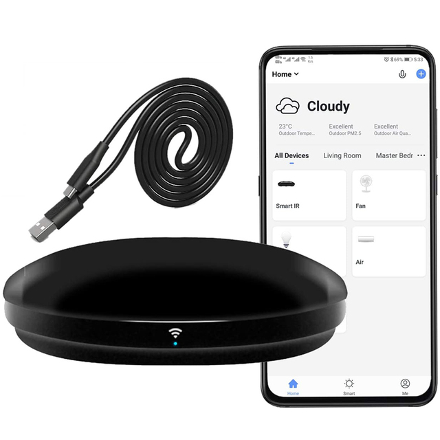 In Stock Tuya Ir Remote Controller Smart Life IR Blaster Type C USB Wifi Ir Remote Control Work with Alexa and Google Home