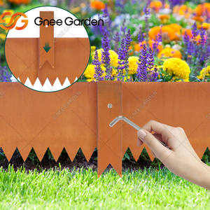 GNEE Decorative Brick-Pattern Flower Bed Edging For Classic Gardens - Product Image 3