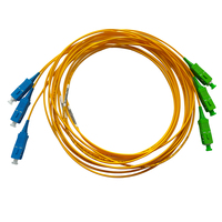 2.0mm 9 /125 SM SX cordon de raccordement à fibres optiques connecteur Miniboot câble à fibres SC/APC-SC/UPC