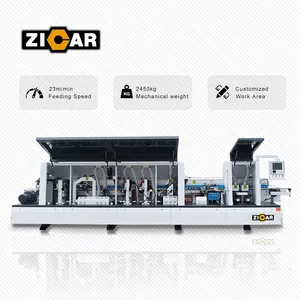 ZICAR Classic nine-functions edge banding machine with stable quality for furniture industry for sale in stock fully automatic