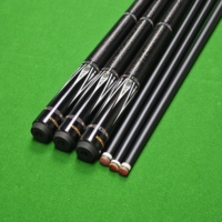 Tongkat Snooker/Pancong Berkualitas Tinggi Maple 1/2 Split 2-Piece dengan Sambungan Baja Anti Karat dan Shaft Serat Karbon/Fiberglass yang Tahan Lama