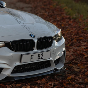 Pour M4 F82 : Spoiler en fibre de carbone véritable, lèvre avant, diffuseur arrière, jupes latérales, calandre avant, rétroviseur - Product Image 5