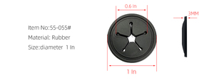 Custom Eco-Friendly Canvas Sew on PVC Rubber 3D Embossed Round Earphone Hole <b>Patch</b> for <b>Backpacks</b> and Sports Bags - Product Image 2