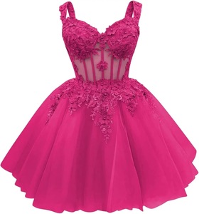 <span class=keywords><strong>Robe</strong></span> <span class=keywords><strong>de</strong></span> Soirée Courte pour Anniversaire, Quinceañera, Bal <span class=keywords><strong>de</strong></span> Promo, Fête, avec Fleurs 3D, pour Sweet 16, Vestidos <span class=keywords><strong>De</strong></span> 15 Anos, Robes <span class=keywords><strong>de</strong></span> <span class=keywords><strong>Cocktail</strong></span> <span class=keywords><strong>Fuchsia</strong></span> C795 - Product Image 1