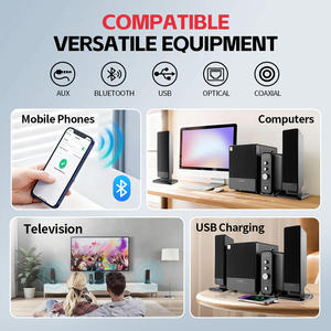 Microlab FC570BT 2.1 Speaker Plastic Discrete Amp BT 5.3 Optical/Coaxial Lossless Input European Tuning Deep Bass Hi-Res <strong>Audio</strong> - Product Image 6