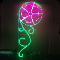 Lumière LED en forme d'étoile pour festival de Noël en extérieur, motif H200cm IP65, PVC décoratif, paysage, ange, vacances, lampes de poteaux de rue 2D