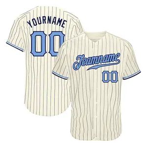 Embroidery Logo Custom Printed Baseball Jersey With Numbers Men's Baseball Shirts