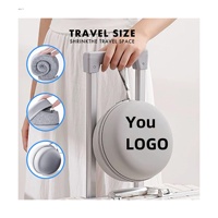 Oreiller de voyage ergonomique en mousse à mémoire de forme pour le cou et la tête, portable, soulagement des douleurs cervicales, écologique, antibactérien, respirant, nettoyage facile