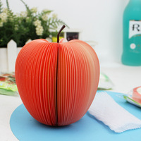 Bloc-notes de fruits en forme de pomme avec 125 feuilles imprimées