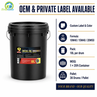 Huile moteur diesel haute performance 18L 10W40 pour camions, bus, tracteurs et engins de construction