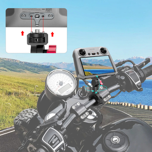 สายรัดข้อมืออลูมิเนียมอัลลอยด์กันลื่น ใช้งานร่วมกับ <span class=keywords><strong>DJI</strong></span> RC/RC2/มินิ 4/<span class=keywords><strong>3</strong></span> โปรรีโมทคอนโทรล ขายึดขาตั้งกล้อง 1/4" สำหรับการปั่นจักรยาน - Product Image 5