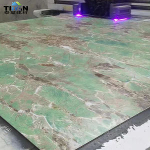 Panel de mármol de Pvc 1220*2440, paneles de revestimiento de pared de baño Uv impermeables, paneles de revestimiento de paredes Uv, sustituto de mármol - Product Image 6