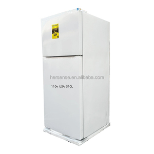 White Vertical Large Capacity Refrigerator Apartment <b>Freezer</b> Refrigerator 110v US Hot Sale Top <b>Freezer</b> Fridge - Product Image 1
