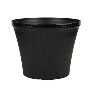 ऊर्ध्वाधर रिबन pp planter चमकदार फिनिश क्लासिक क्लासिक फूल के बर्तन घर और बगीचे के लिए जल निकासी छेद के साथ - Product Image 4