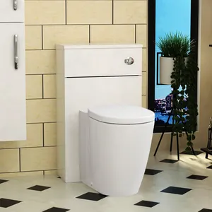 Wasserschrank versteckte Zisterne ein-Stück WC tanklose Toilettenschüssel Western-Kommode Toilettenschüssel-Set Badezimmer Boden-Toilette Keramik WC
