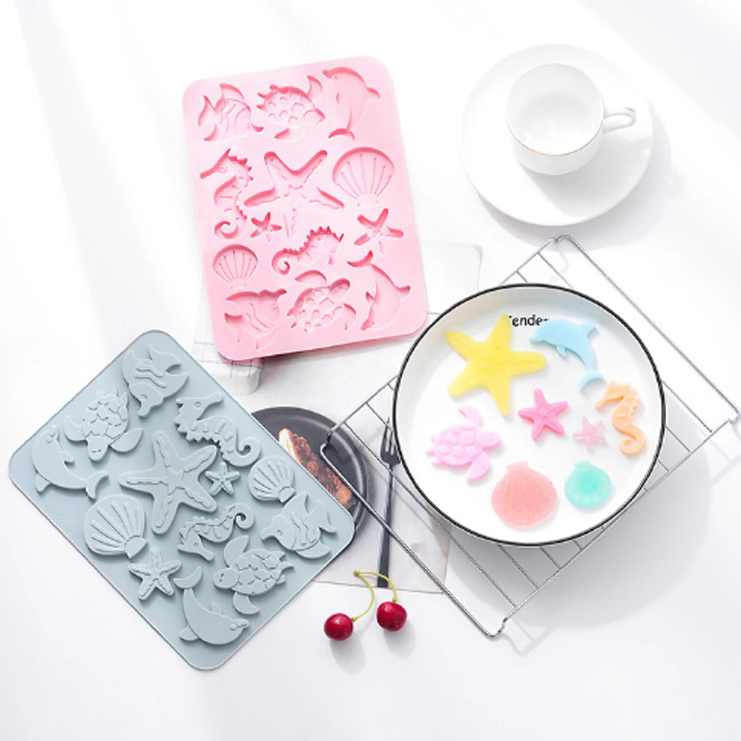 3D Non-Stick Animal Silicone Molds Pendant Making Diy Crystal Mold For Home Chocolate Molds Baking Mould Tools
