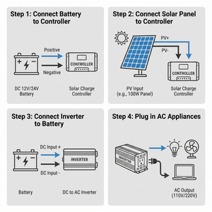 Système <span class=keywords><strong>solaire</strong></span> 600W résistant aux intempéries avec batterie gel 250Ah, kit <span class=keywords><strong>de</strong></span> panneaux solaires durables <span class=keywords><strong>pour</strong></span> abri <span class=keywords><strong>de</strong></span> <span class=keywords><strong>jardin</strong></span> et usage maritime - Product Image 3