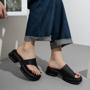 Chaussures pour femmes Yearning en cuir véritable antidérapantes, dessus en cuir de vachette souple, talon de 5 cm, respirantes, confortables, pour l'extérieur et la mode - Product Image 6