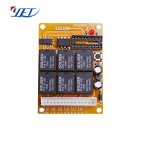 Interruptor de Control Remoto Inalámbrico de 6 Canales, 433mhz, 12VDC, Transmisor y Receptor