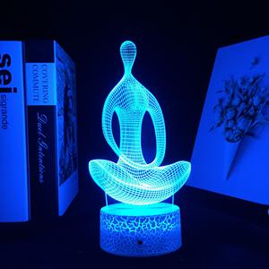 Lampe de nuit en acrylique LED pour enfants, figurine d'<span class=keywords><strong>action</strong></span>, décoration de chambre d'enfant, lampe de bureau 3D, cadeau d'usine - Product Image 6
