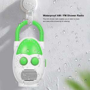 Radio de Ducha AM FM Resistente al Agua IPX4 de Fábrica, Diseño Colgante Portátil, Batería Recargable, Radio de Plástico para Baño, Viajes al Aire Libre - Product Image 6