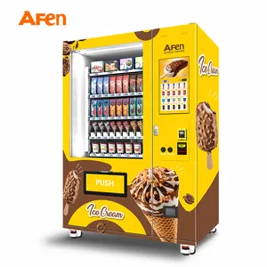 AFEN 24 horas de servicio refrigerados máquinas Vending de hielo crema alimentos congelados máquina expendedora en fabricante