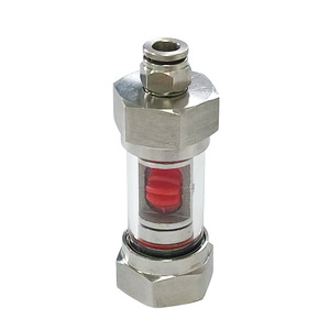 Indicateur de débit en acier inoxydable Musen 304316, jauge de niveau verticale filetée en verre, débitmètre de tuyau - Product Image 2