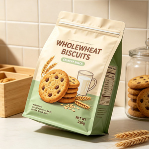 Sacs d'emballage alimentaire refermables en aluminium de qualité supérieure, personnalisés, à fond plat, à huit soudures latérales, résistants à l'humidité - Product Image 5