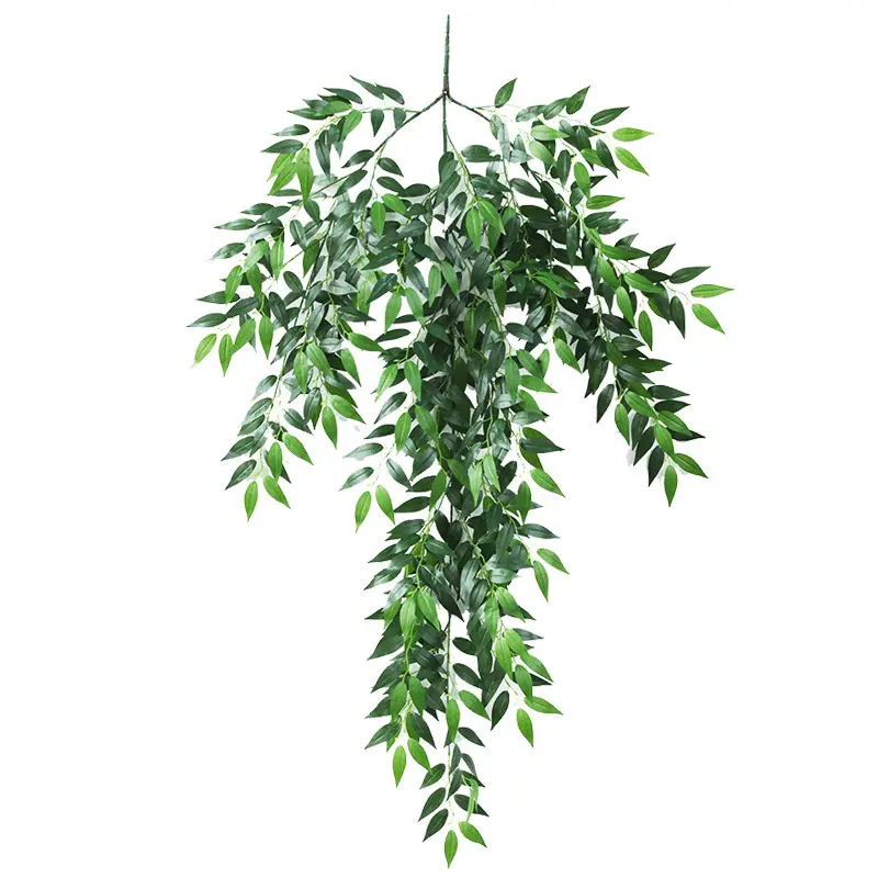 인공 베이 잎 녹색 아이비 잎 화환 벽 매달려 장식 녹색 잎 벽 스티커 인공 식물 외부