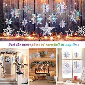 Christmas <strong>Party</strong> Decor with Holographic Snowflakes Garland Silver Snowflakes for Winter Wonderland <strong>Frozen</strong> Birthday <strong>Party</strong> <strong>Supplies</strong> - Product Image 6