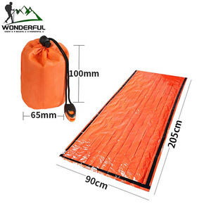 Coperta di sopravvivenza di emergenza all'aperto busta stile di isolamento termico attrezzature per <span class=keywords><strong>campeggio</strong></span> escursioni all'aperto attività estive - Product Image 2