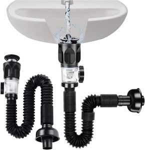 Salle de bain <span class=keywords><strong>universelle</strong></span> moderne Anti-blocage tuyau de vidange Flexible <span class=keywords><strong>lavabo</strong></span> crépine Pipeline accessoires extensible déodorant - Product Image 1
