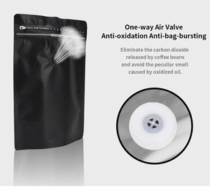 Kantong Kemasan Vertikal Plastik 250g dengan Resleting Samping dan Katup Doypack untuk Penyimpanan Biji Kopi, Makanan Hewan Peliharaan, Permen Karet - Product Image 4